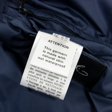 NWT Schiatti & Co. Blue Microfiber Leather Trim Lightweight Blouson Jacket