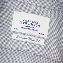 LOT of 5 Charles Tyrwhitt Blue White Cotton Checked Plaid Dress Shirts 16