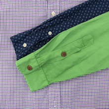 LOT of 5 Ralph Lauren Multi-Color Cotton Checked Plaid Dress Shirts S