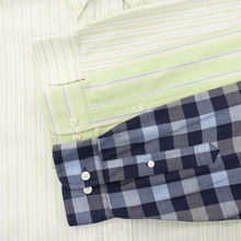 LOT of 5 Brooks Brothers Multi-Color Cotton Check Stripe Btn Down Dress Shirts L