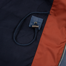 NWT Schiatti & Co. Red-Orange Microfiber Leather Trim Unstructured Jacket