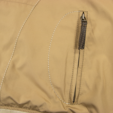 NWT Schiatti Club Fawn Microfiber Leather Details Glossy Bomber Jacket