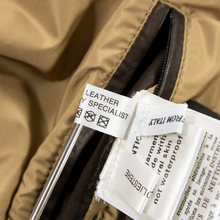 NWT Schiatti Club Fawn Microfiber Leather Details Glossy Bomber Jacket