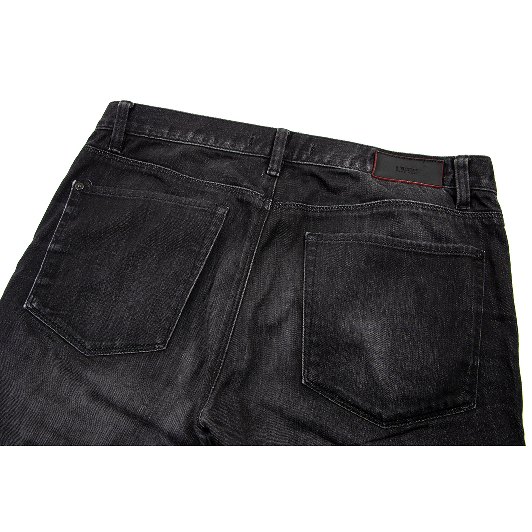 Beskrivelse sjælden Tilskud Hugo Boss Black Denim Washed Whiskered Leather Jacron Straight 5-Pkt J –  Ownly Luxury