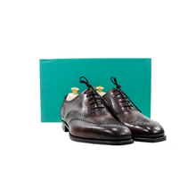 NIB $1315 Edward Green Inverness E888 Burgundy Antique Wingtip Shoes + Trees