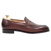 NIB $1390 Edward Green Piccadilly E184 Burgundy Antique Penny Loafers 10.5US