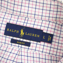LOT of 5 Ralph Lauren Multi Color Cotton Plaid Checked Dress Shirts L
