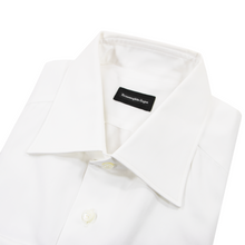 NWT Zegan Rossini White Cotton Spread Collar Dress Shirt 41EU/16US