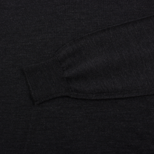 NWT $380 Thom Sweeney Charcoal Grey S120s Wool Roll Turtleneck Sweater XS/46EU