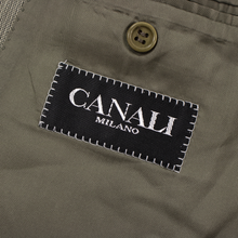 Canali Tan Black Wool Abstract Full Canvas Italy 2Btn Jacket 44R