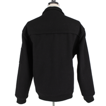 Jordan Craig Black Polyester Wool Padded Epaulet Piped Jacket 3XL