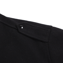 Jordan Craig Black Polyester Wool Padded Epaulet Piped Jacket 3XL