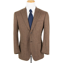 Isaia Brown Dongeal Soft Tweed Triple Patch Pkts Dual Vents 2Btn Jacket 40S