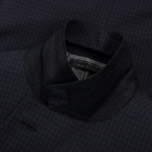 Brioni Nazareno Sable Black Wool Checked Dual Vents Pleated Front 2Btn Suit 42R