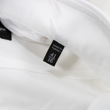 NWT Zegna Rossini Chiffon White Cotton MOP Semi-Spread Dress Shirt 41EU/16US 