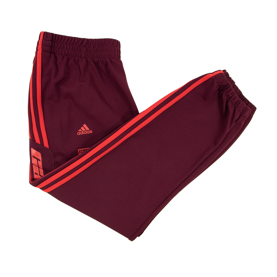 Yeezy Adidas Calabasas Maroon Red Nylon Side Stripe Capri Joggers Pants M 2017
