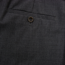 Armani Collezioni Anchor Grey Wool Woven Half Lined Flat Front Dress Pants 35W