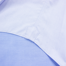 Proper Cloth Blue Cotton Twill Spread Collar Dress Shirt 16US